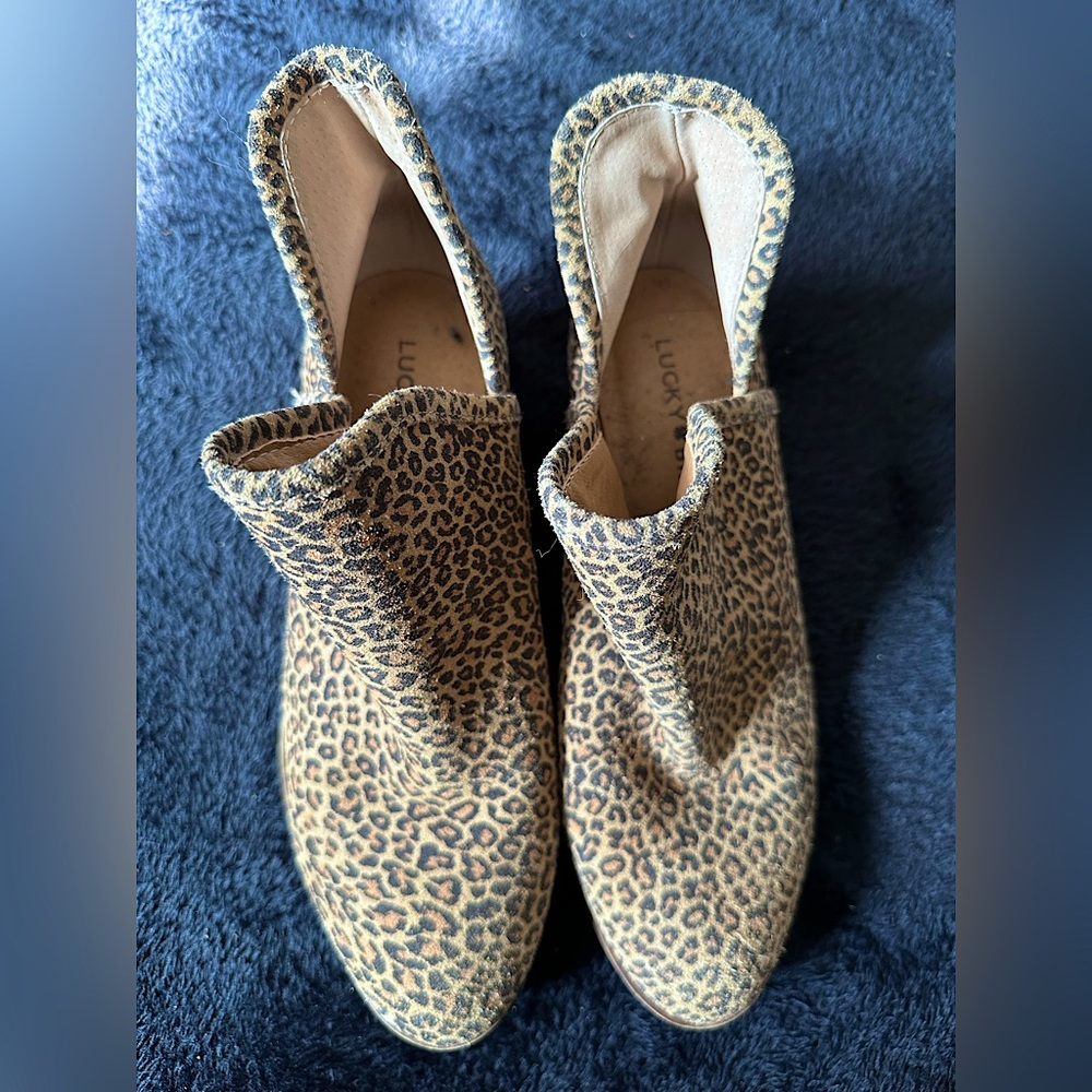 Lucky Brand Cheetah Boots Size 6